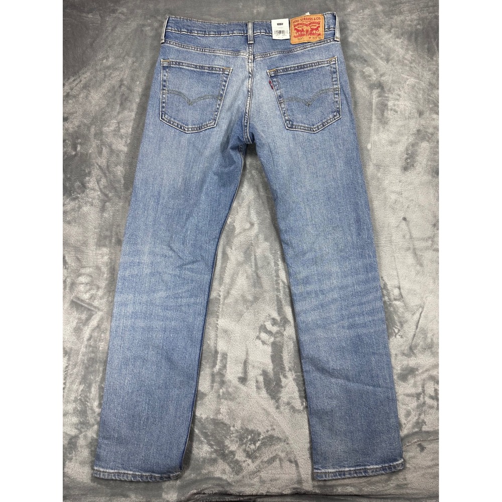 Levis 513 Slim Straight Jeans Mens 31x32 Blue Flex Stretch 08513-0933 NWT - Picture 11 of 11